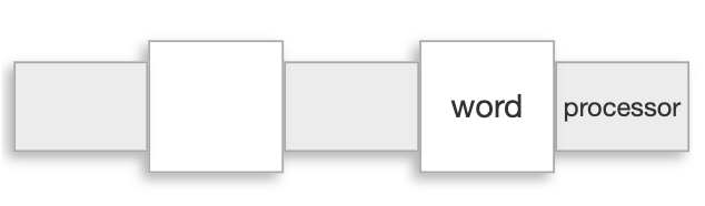 Right-handed word example