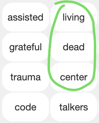 word bank Vertically Aligned